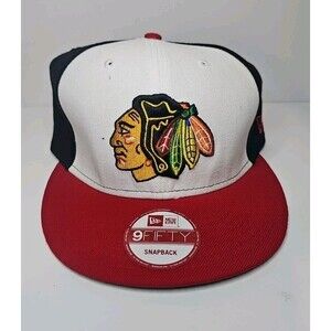 Chicago Blackhawks White & Black Snapback 9fifty New Era